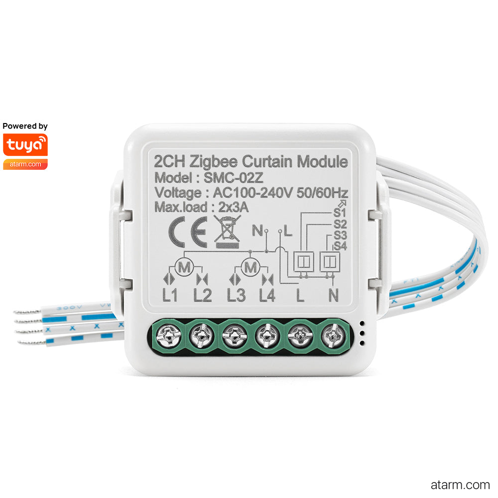 Module de rideau Zigbee 2 canaux SMC-02Z