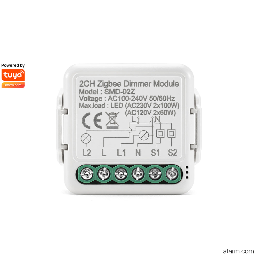 Module gradateur Zigbee 2 canaux SMD-02Z