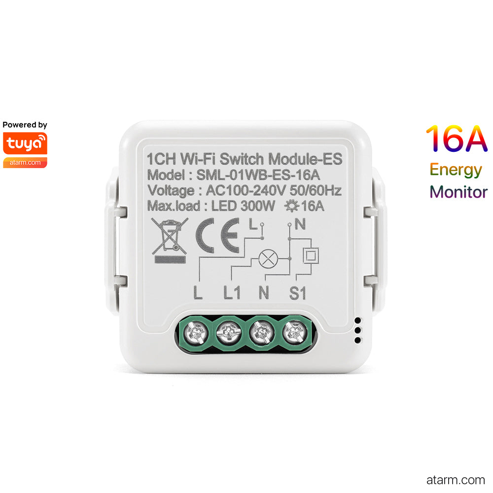 Module de commutation Wi-Fi SML-01WB-ES-16A 1 canal - Moniteur d'énergie