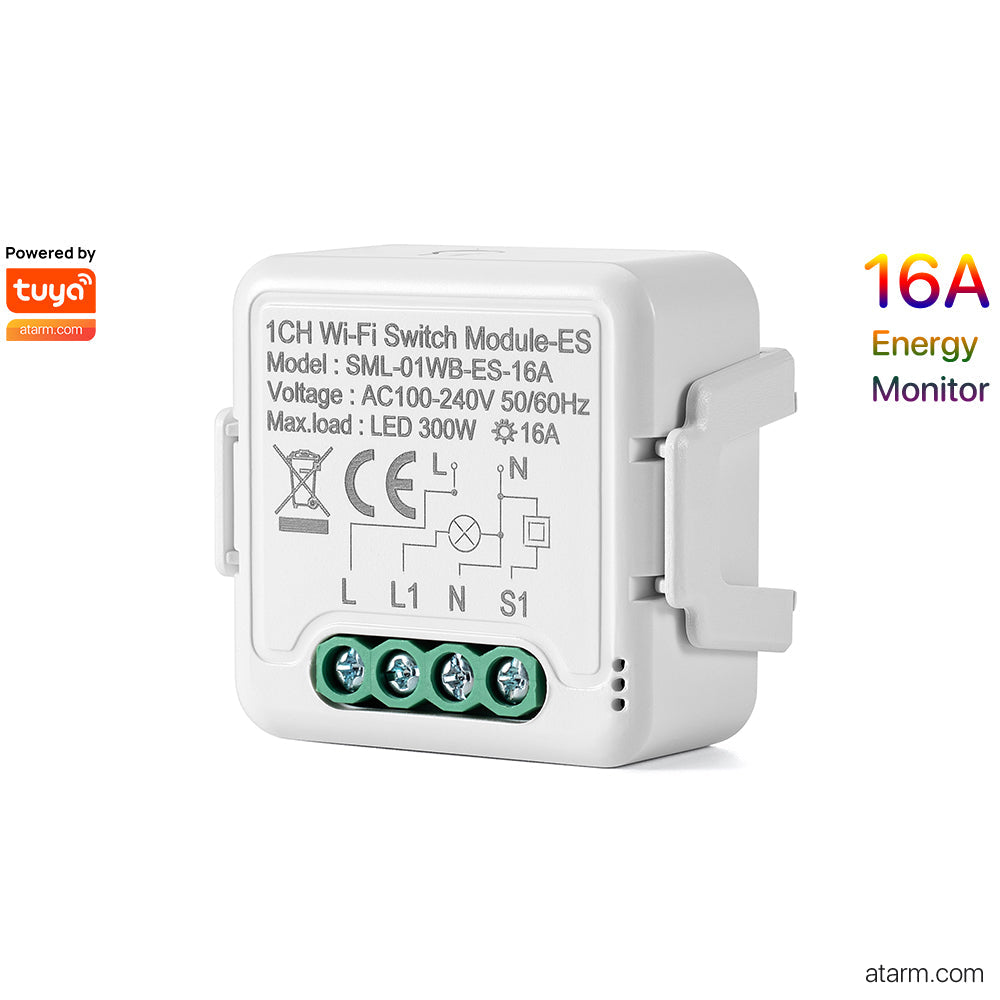 Module de commutation Wi-Fi SML-01WB-ES-16A 1 canal - Moniteur d'énergie