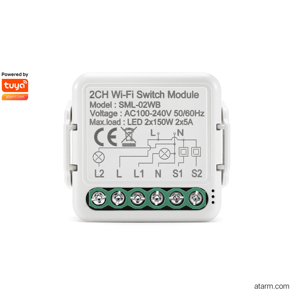 Module de commutateur Wi-Fi 2 canaux SML-02WB