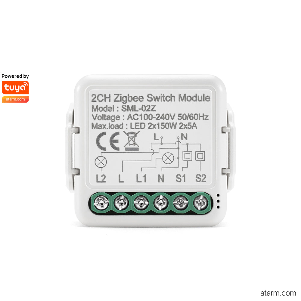 Module de commutation Zigbee 2 canaux SML-02Z