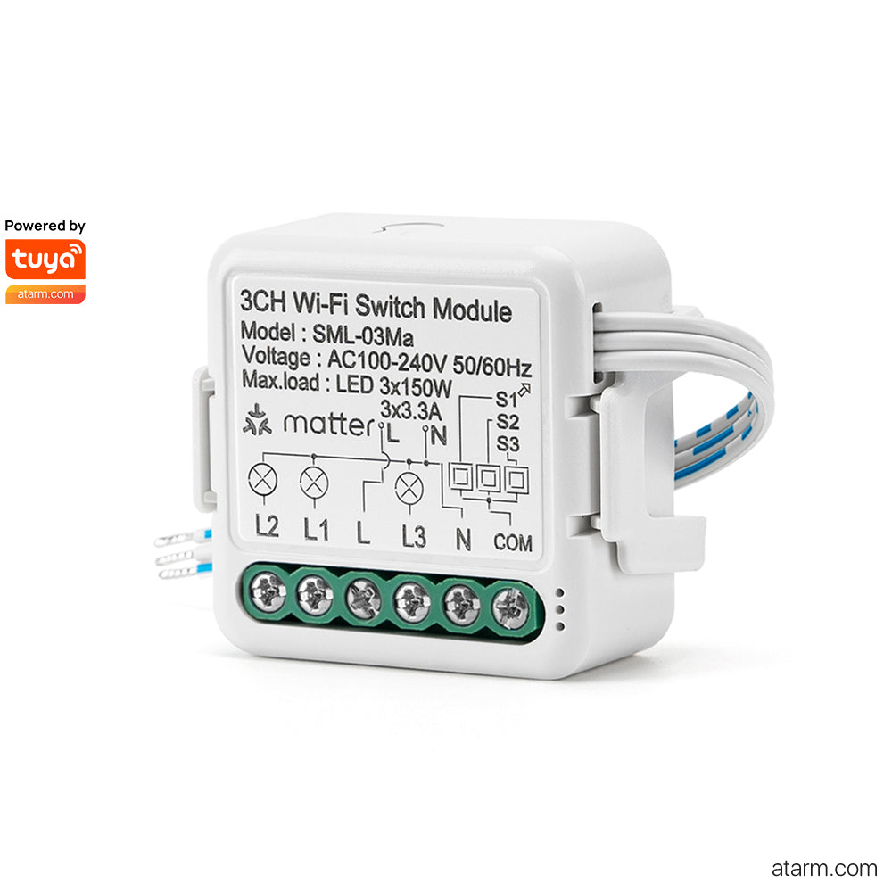 Module d'interrupteur Wi-Fi Matter SML-03Ma 3CH