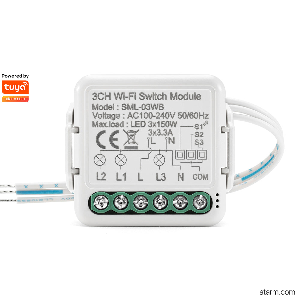 Module interrupteur Wi-Fi 3 canaux SML-03WB