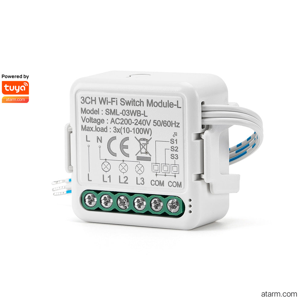 Module de commutation Wi-Fi 3 canaux sans neutre SML-03WB-L