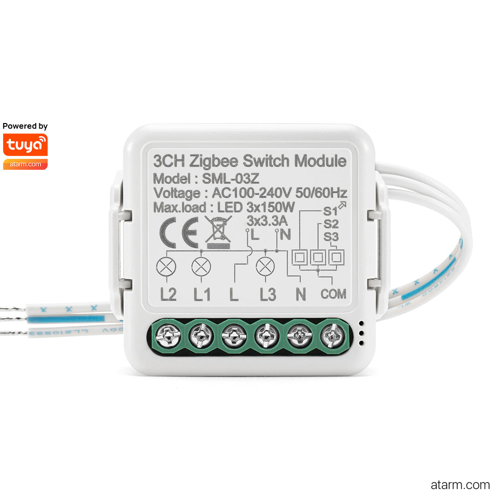 Module d'interrupteur Zigbee 3 canaux SML-03Z