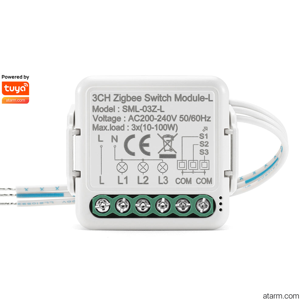 Module d'interrupteur SML-03Z-L Zigbee 3 canaux sans neutre