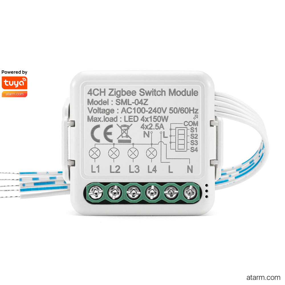 Module d'interrupteur Zigbee 4 canaux SML-04Z